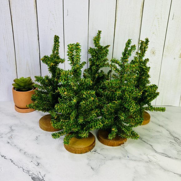 Department 56 Michaels Spruce Pine Trees Wood Base Adjustable Size 7" 10" 12" - Picture 4 of 15